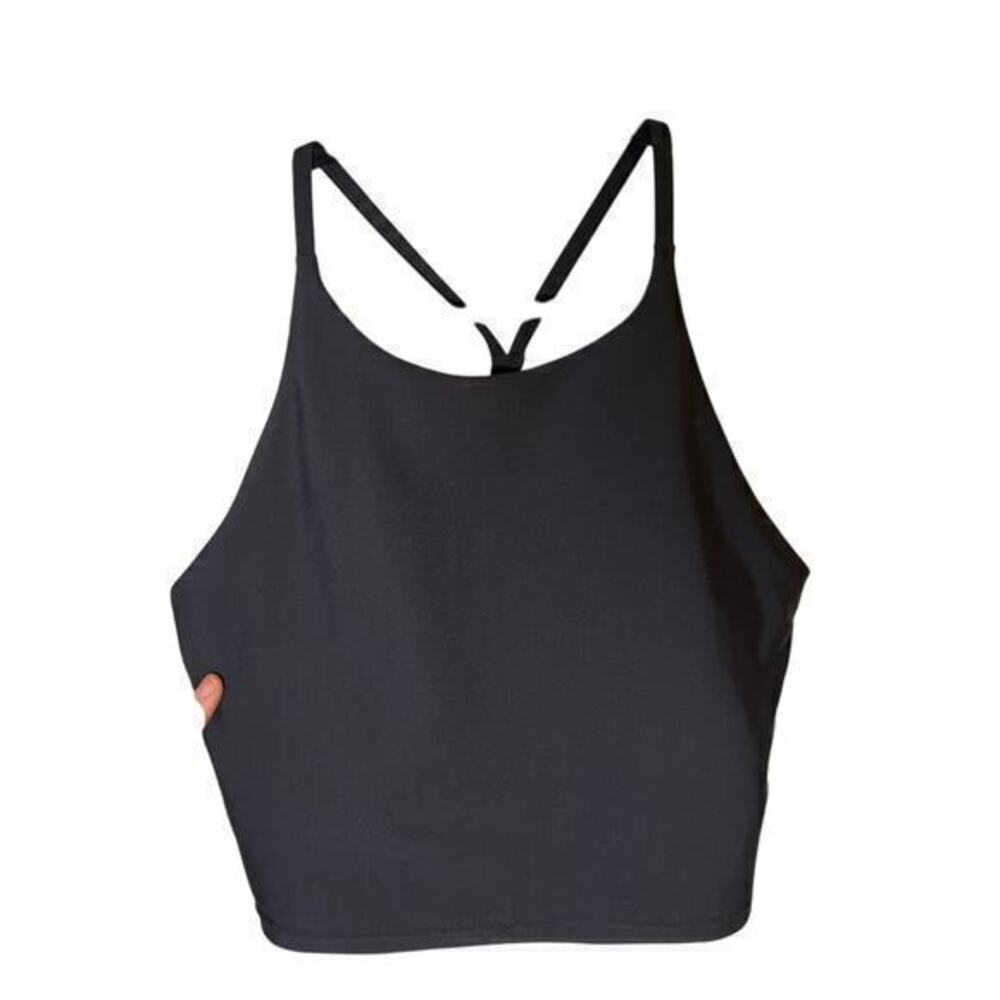 Old Navy Black Cropped Tank Top